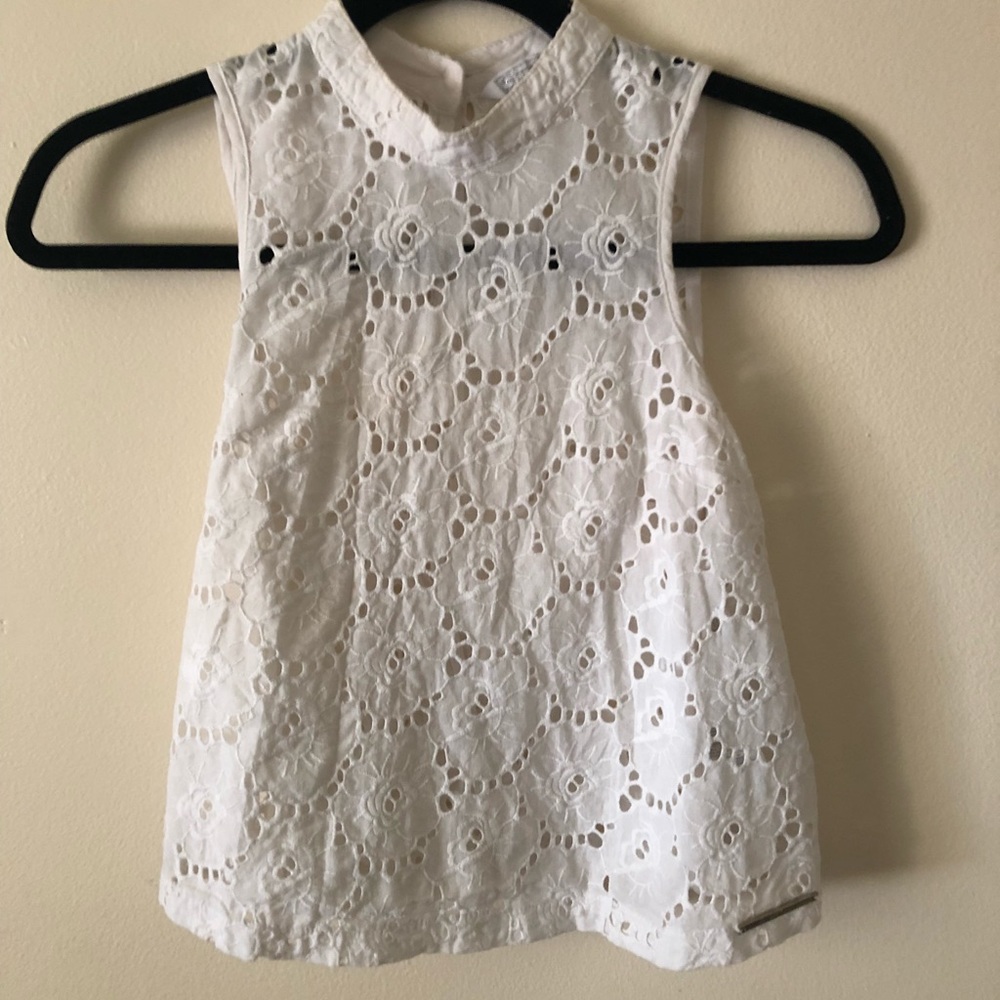 crotchet halter Top